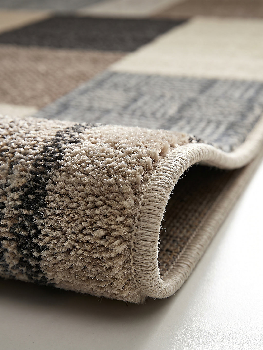 Teppich Beige Florhöhe Profil_