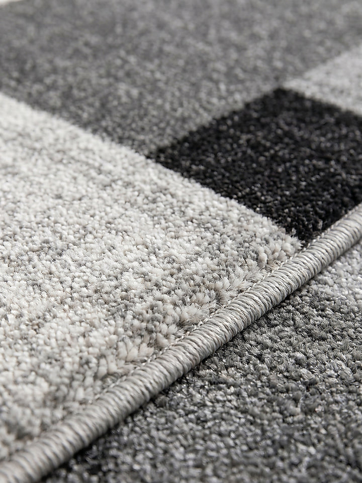 Teppich Grau Farbdetail Muster_