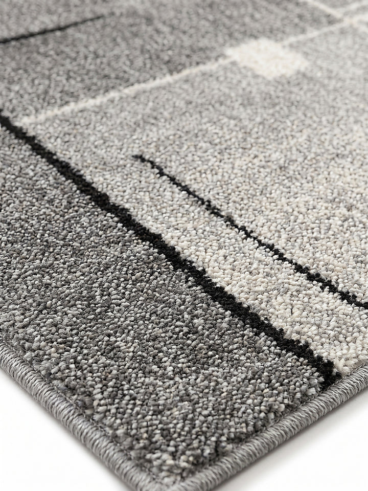 Teppich Grau Farbdetail Muster_
