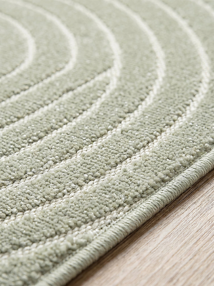 Teppich Grün Farbdetail Muster_