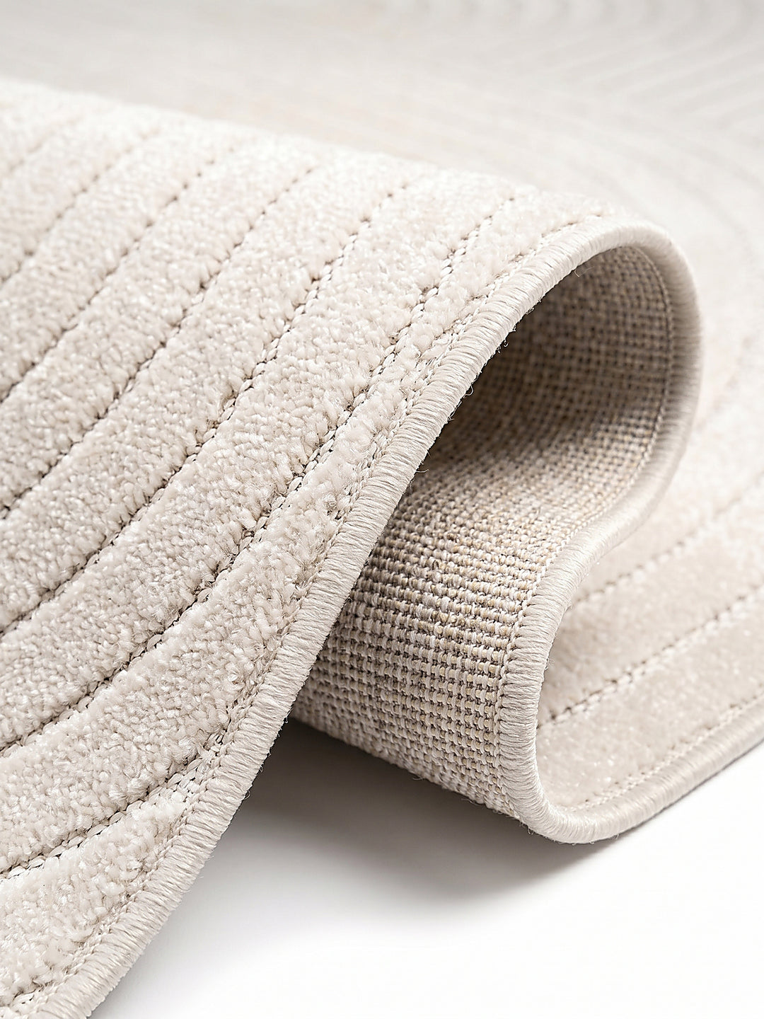 Teppich Creme Kante Verarbeitung_