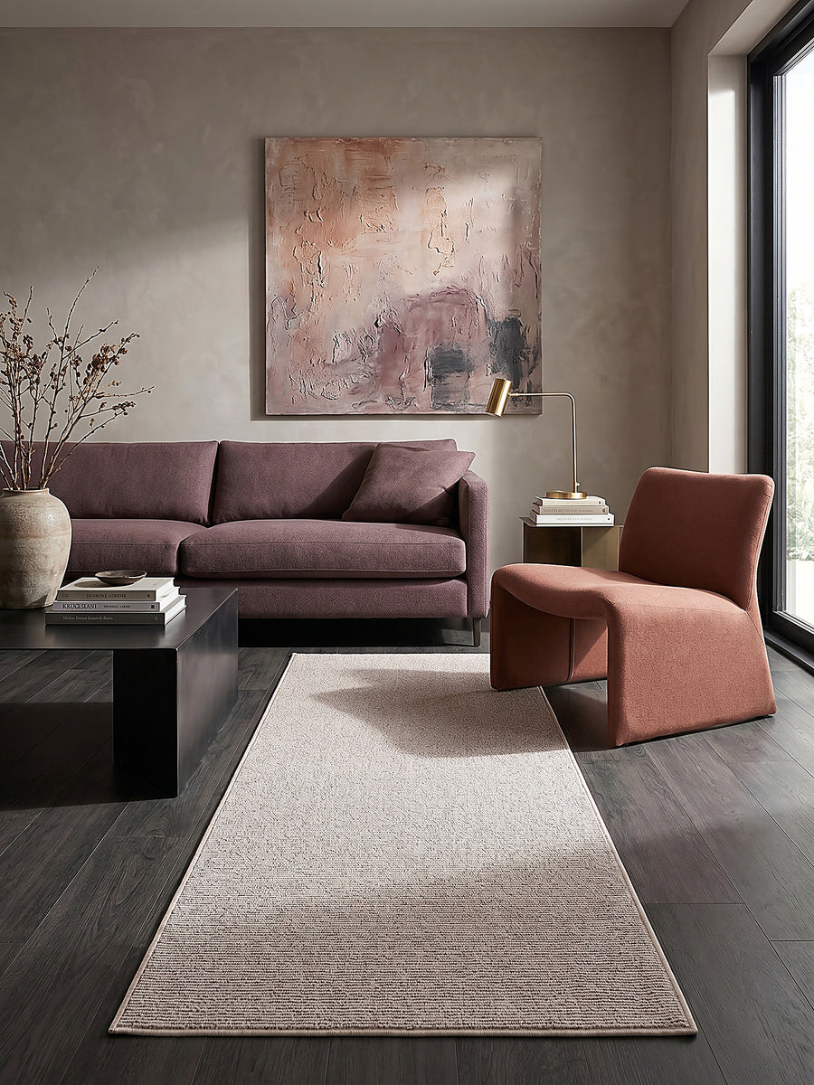 Teppich Beige rechteckig Editorial Styling_