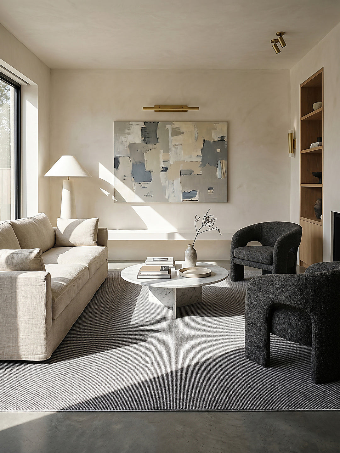 Teppich Grau Farbdetail Muster_