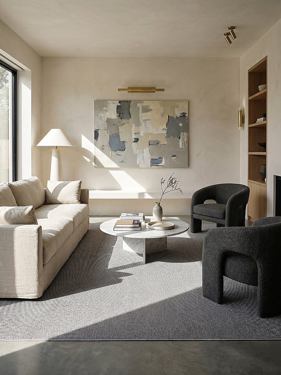 Teppich Grau Farbdetail Muster_