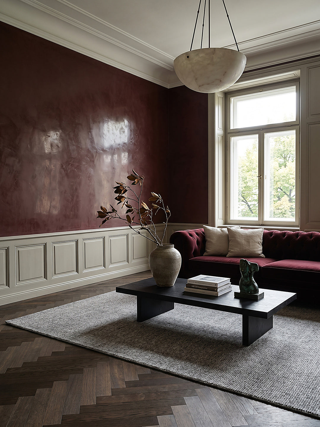 Teppich Grau rechteckig Editorial Styling_