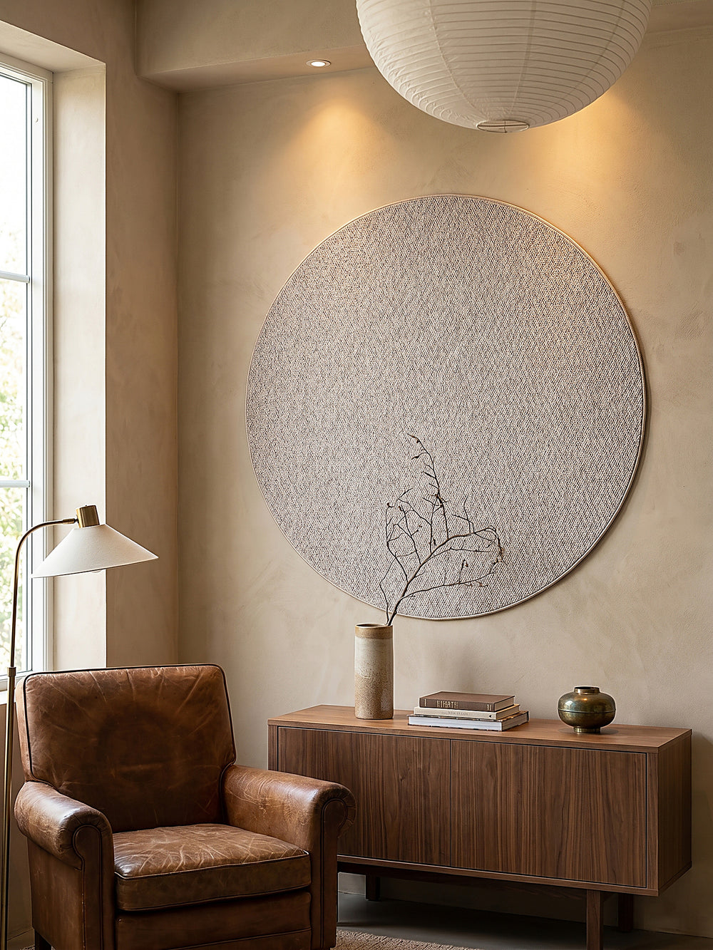 Teppich Beige als Wandteppich_