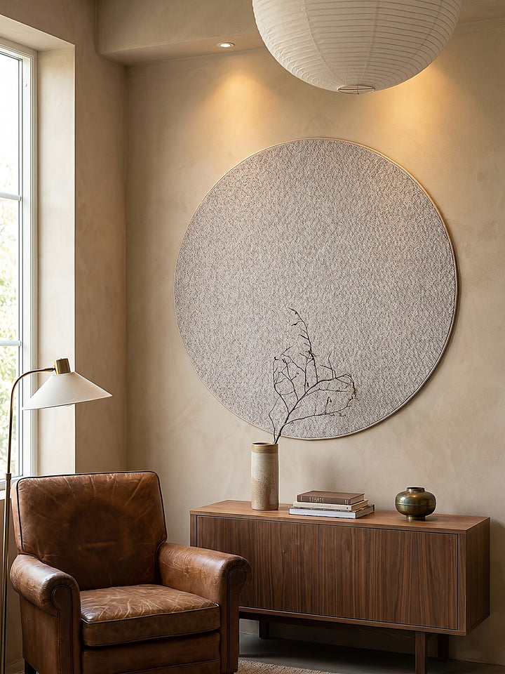 Teppich Beige als Wandteppich_