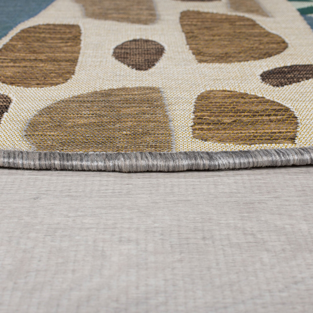 Outdoor-Teppich Tier-Design - Giraffe - kindgerecht YEALM VINCE_Rund_