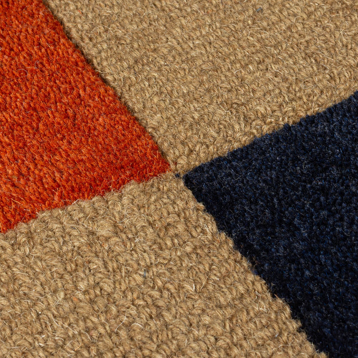 Wollteppich Arch Muster - Geometrisch - Wohnzimmer_Multicolor-Terrakotta_Oval_