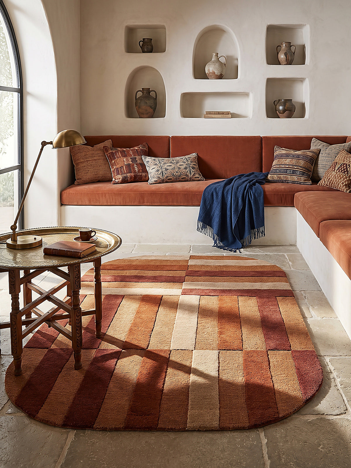 Teppich Terrakotta Textur Nahaufnahme
