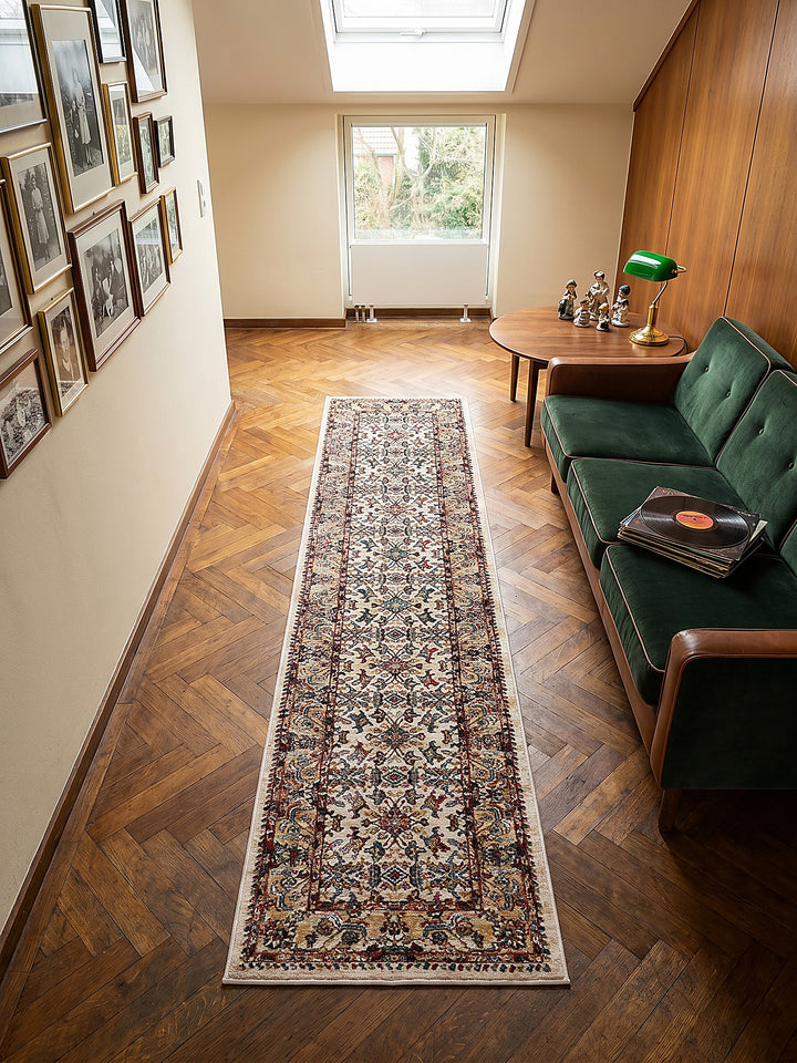 Teppich Multicolor-Rosa Läufer Musteransicht von oben Designkollektion_