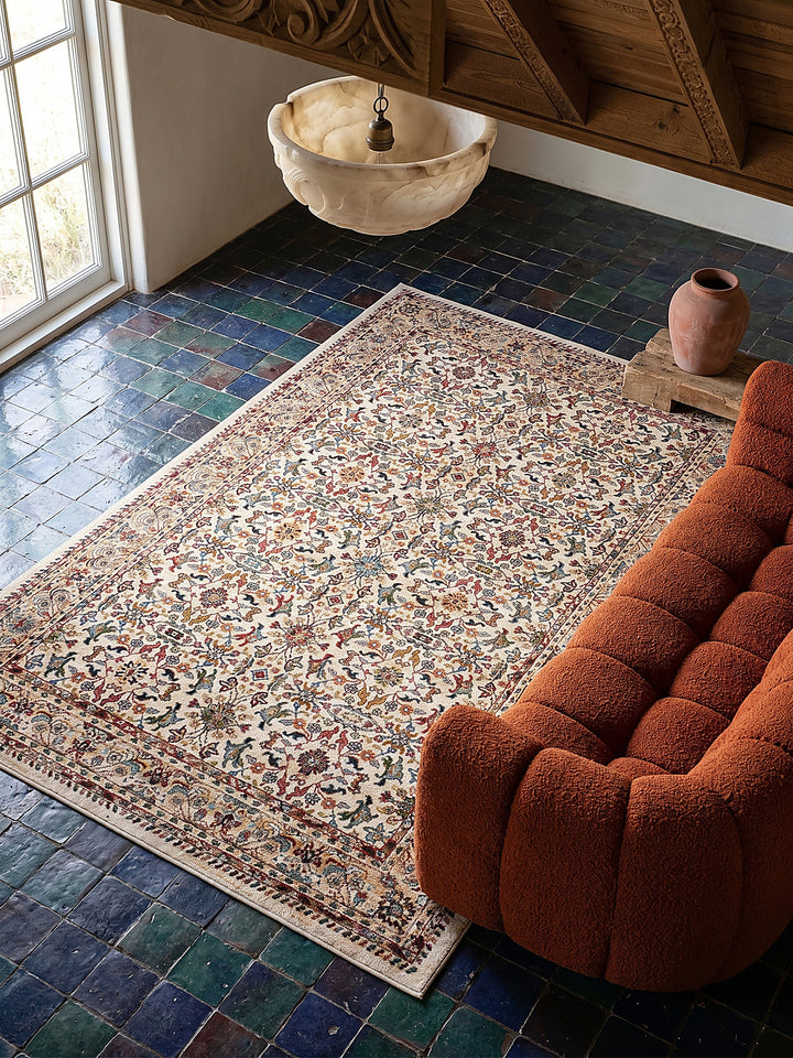 Teppich Multicolor-Rosa rechteckig Musteransicht von oben Designkollektion_