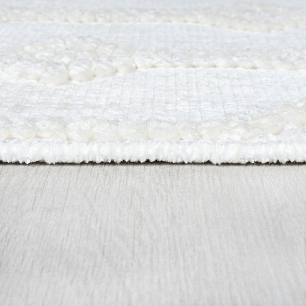 Teppich maschinenwaschbar Geo-Muster Naturfarben OTTER JON - Beige 80x160 cm_Rechteckig_