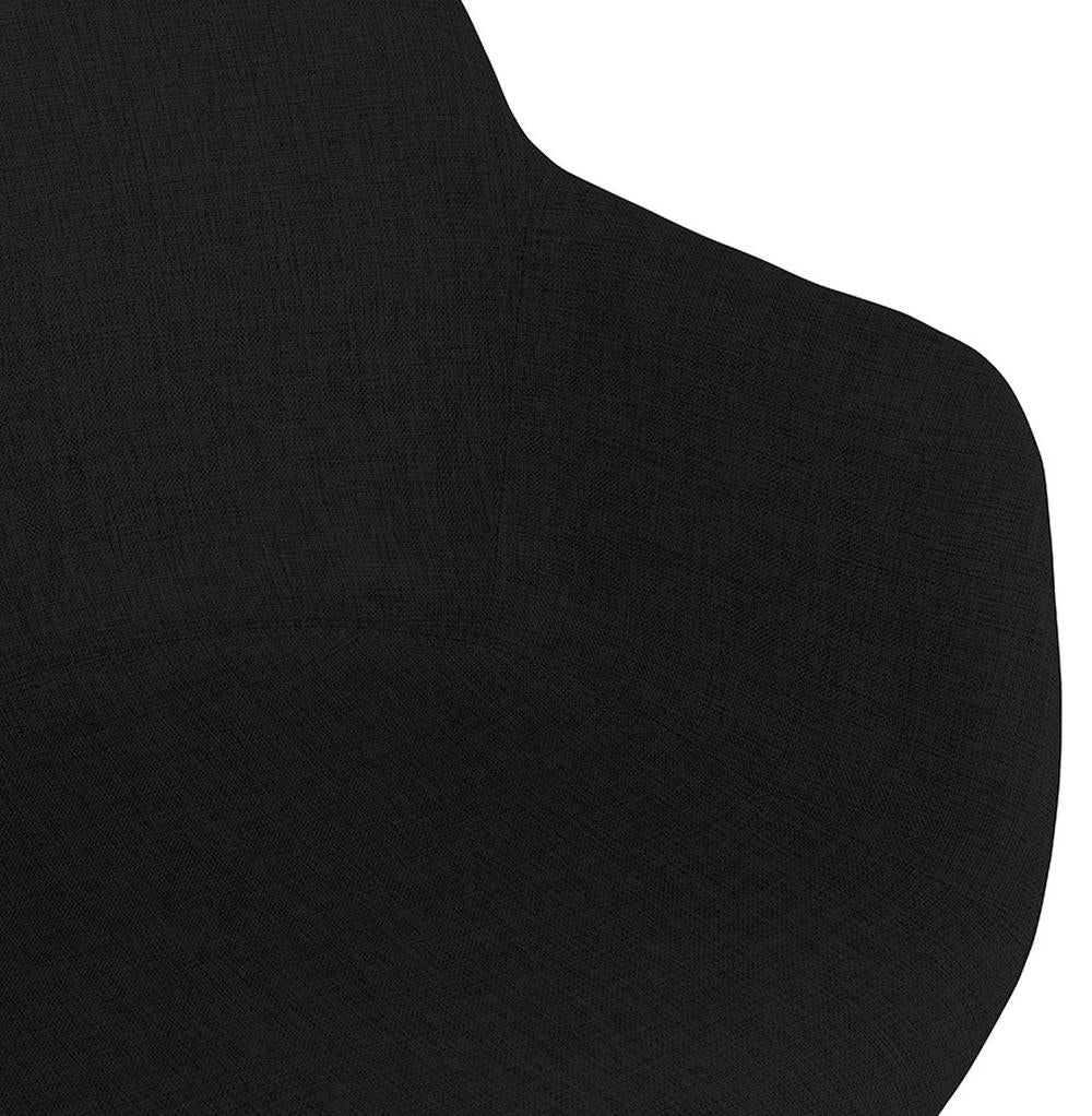 Polstersessel SALINO - Schwarzer Textilbezug - 59cm Breite - integrierte Armlehnen - vielseitig in Wohn - und Geschäftsräumen - Kadima Design_