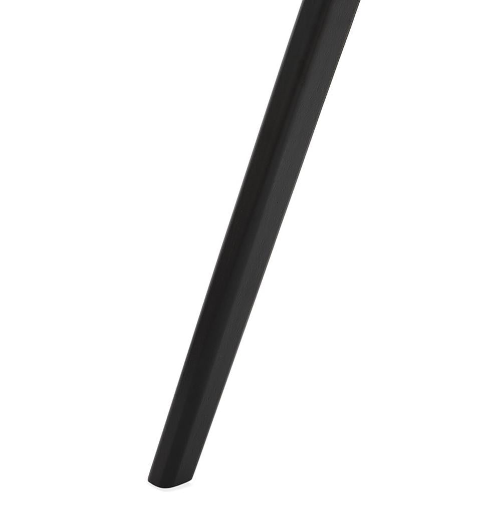 Designer Konferenzstuhl anthrazit mit schwarzen Holzbeinen - 81cm Gesamthöhe von Kadima Design_