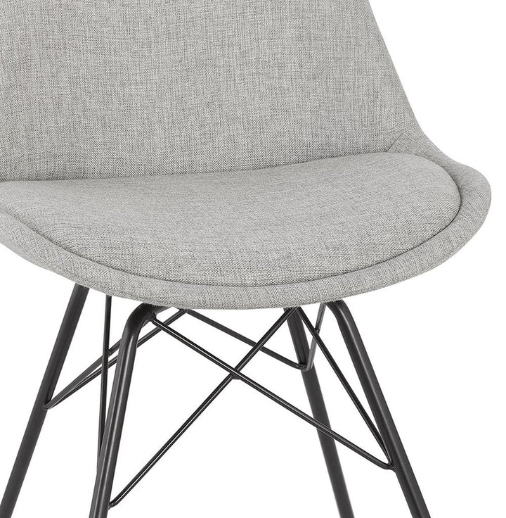 Esszimmerstuhl in Grau mit ergonomischer Sitzschale für moderne Wohnräume von Kadima Design_