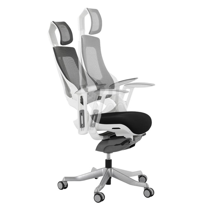 Premium Computerstuhl mit ergonomischem Design und Aluminium-Gestell - belastbar bis 120kg von Kadima Design_