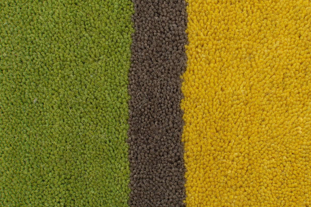 Premium Wollteppich in bunten Farben_Multi_Rund_