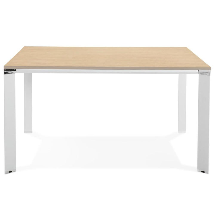 Bürotisch Detail - Warme Naturoptik - 74-5 cm Höhe - ergonomisches Design für angenehmes Arbeiten - vielseitig einsetzbar - Kadima Design_