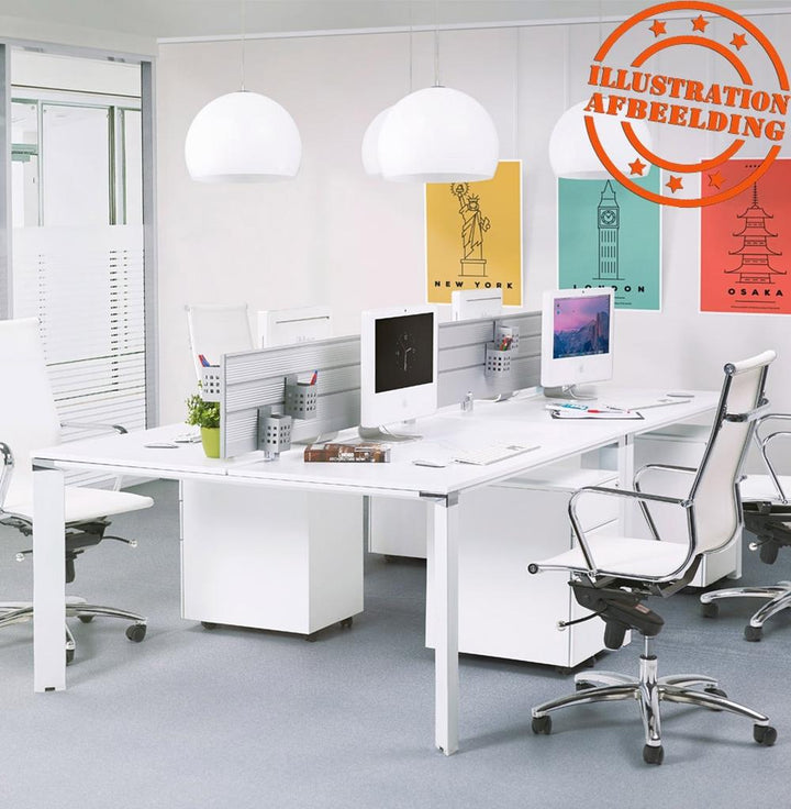 Bürotisch Übersicht - Extragroße Arbeitsfläche - 74-5 cm Höhe - ergonomisches Design für optimale Produktivität - vielseitig nutzbar - Kadima Design_