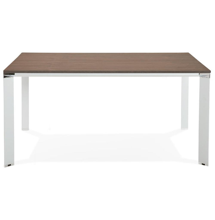 Bürotisch Detailansicht - Edle XXL-Walnussoberfläche - 74-5 cm Höhe - ergonomisches Design für repräsentatives Arbeiten - multifunktional einsetzbar - Kadima Design_