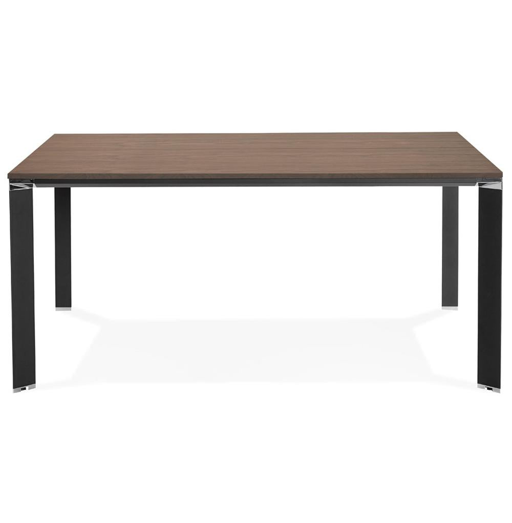 Bürotisch Detailaufnahme - Luxuriöse XXL-Walnussoberfläche - 74-5 cm Höhe - ergonomisches Design für gehobenes Arbeiten - vielseitig nutzbar - Kadima Design_