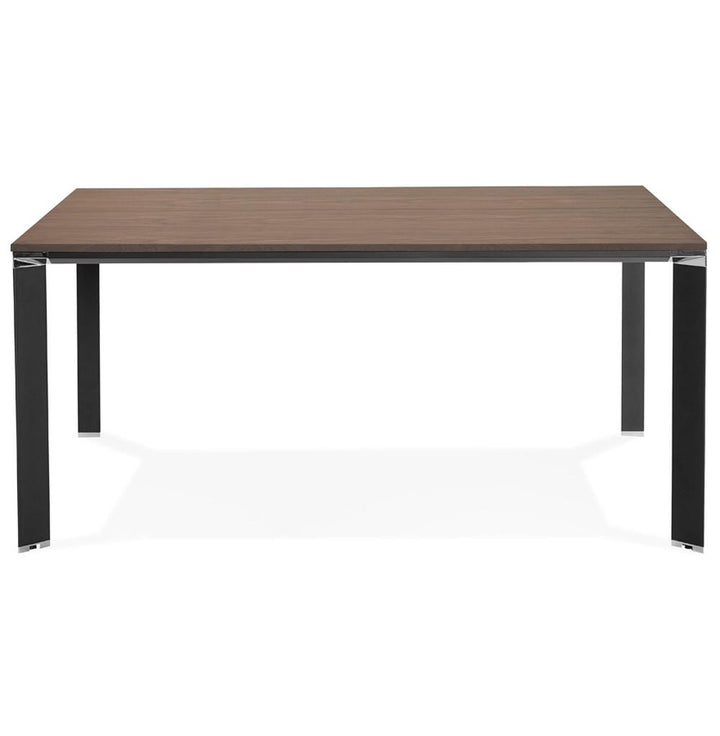 Bürotisch Detailaufnahme - Luxuriöse XXL-Walnussoberfläche - 74-5 cm Höhe - ergonomisches Design für gehobenes Arbeiten - vielseitig nutzbar - Kadima Design_