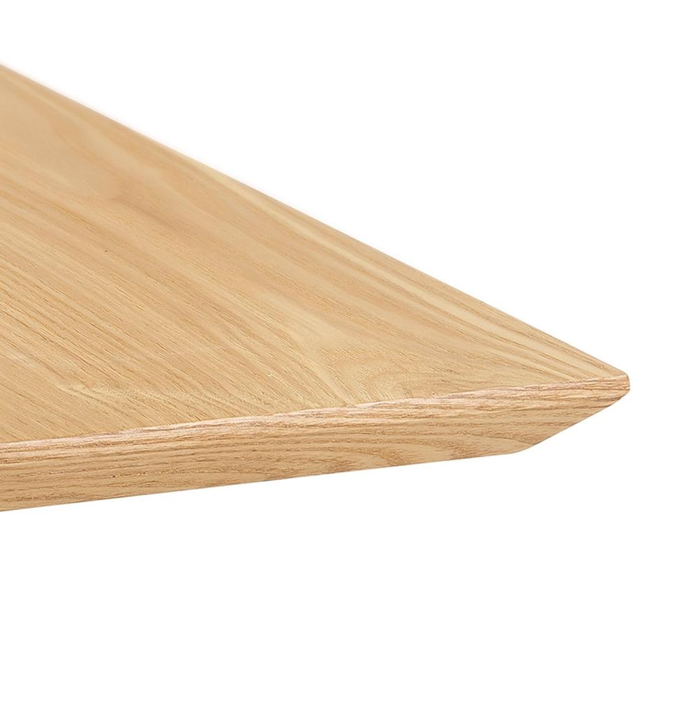 Naturholz-Esstisch &quot;RILAXO&quot; in Beige mit Gusseisenbeinen - kombiniert Langlebigkeit und ansprechendes Design für den Essbereich_