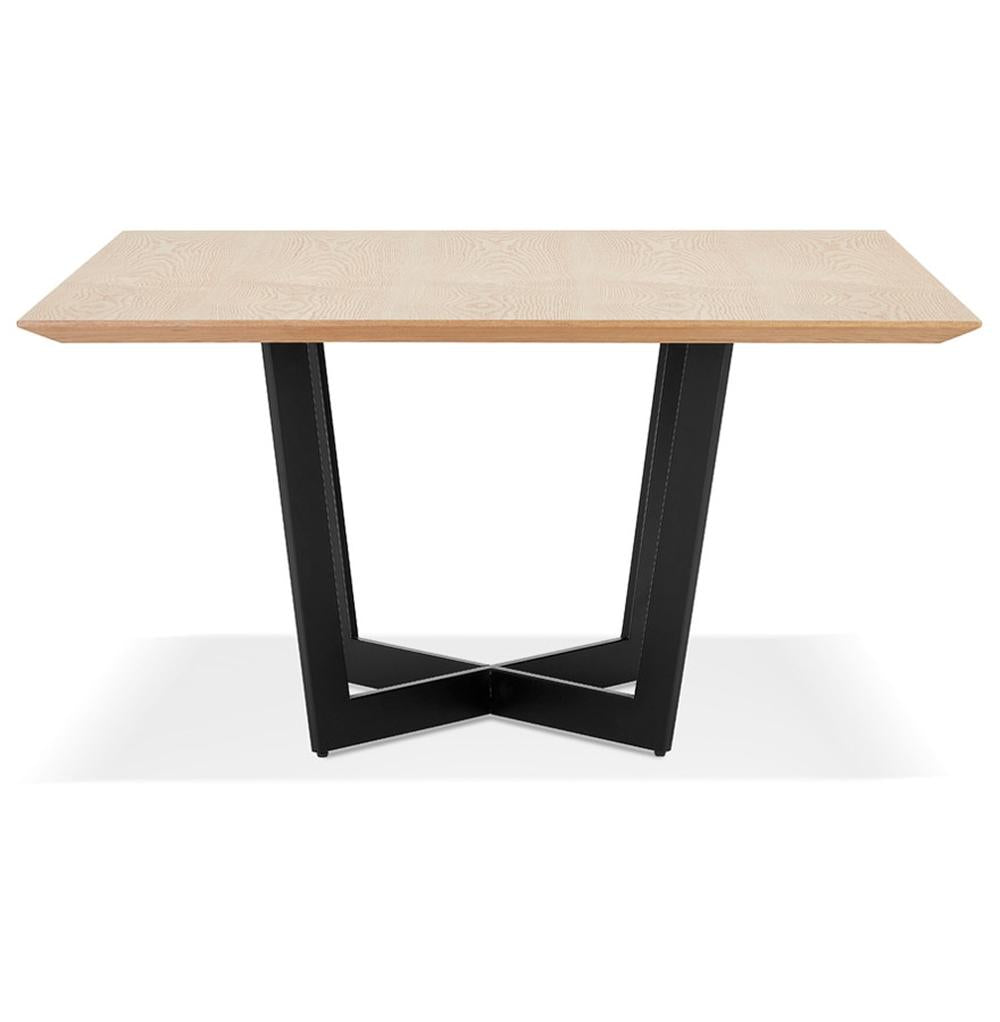 Moderner quadratischer Tisch &quot;ZERANI&quot; aus MDF und Metall - robust und stilvoll - ideal für moderne Esszimmer_