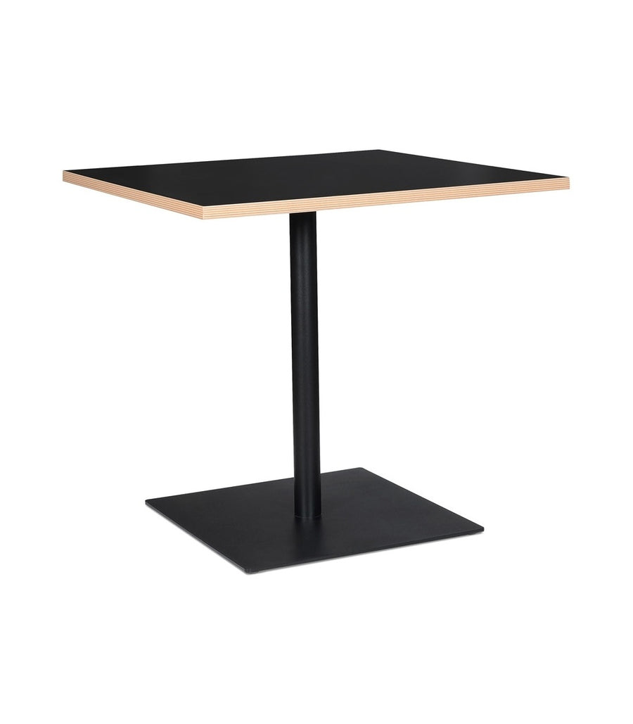 Quadratischer Tisch aus Holz & Metall, 80 cm, Stabil & Pflegeleicht, Ideal für Küche und Gastronomie – "LORAXI" Kollektion