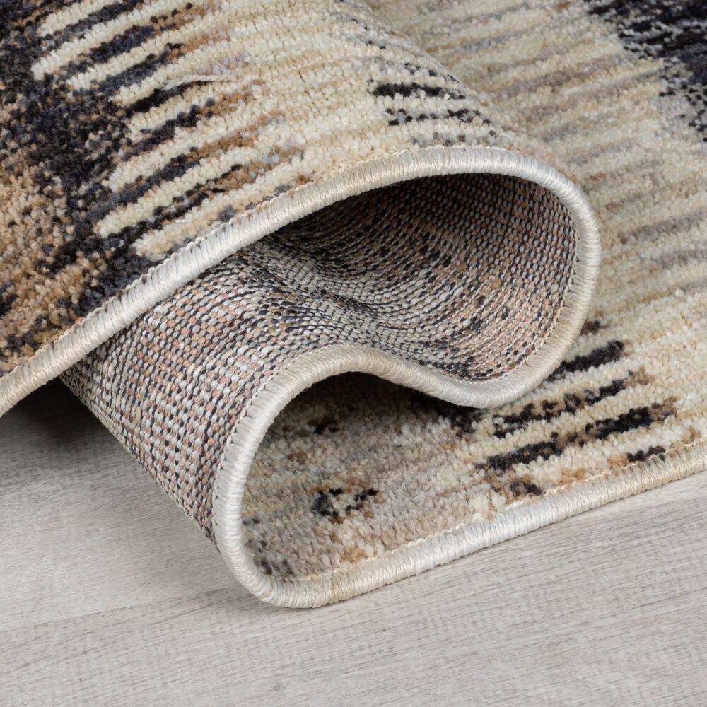 Teppich Geo-Design - recycelt -  in Naturfarben CLEE_Rechteckig_