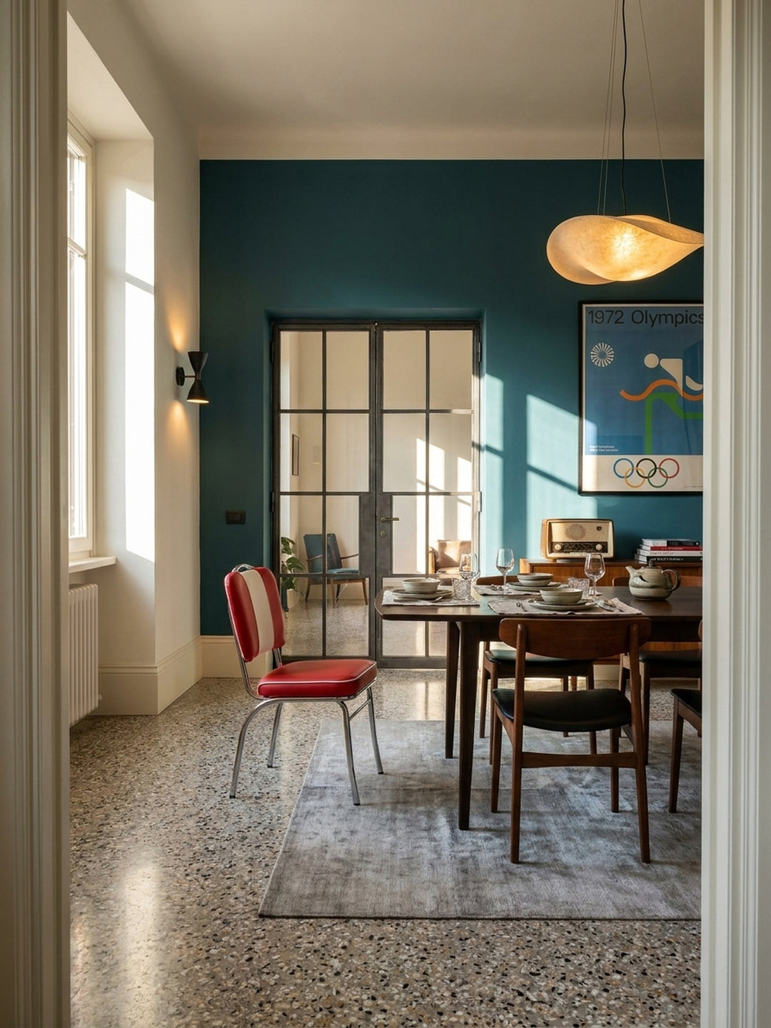 Esszimmerstuhl Kunstleder weiß 47x45x90 cm in modernem Esszimmer Einrichtung Design Möbel mit Polsterung hochwertig modern stilvoll einrichten Wohnen Interior Zuhause Wohnzimmer elegant_