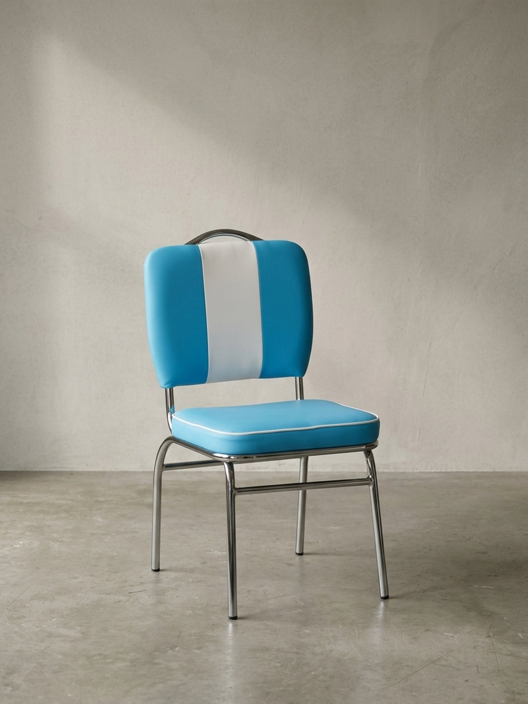 Esszimmerstuhl Kunstleder weiß 47x45x90 cm mit Polsterung für Esszimmer Design Möbel modern hochwertig stilvoll robust langlebig Wohnen Einrichtung Interior Zuhause Wohnzimmer elegant_