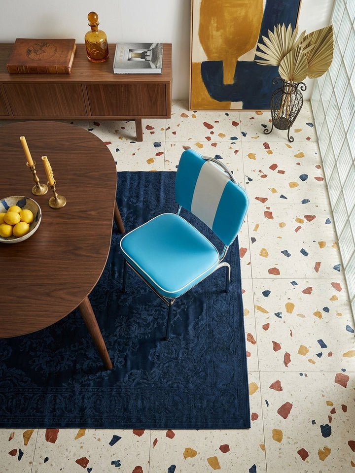 Esszimmerstuhl Kunstleder weiß 47x45x90 cm Wohnidee Esszimmer Einrichtungsidee stilvoll kombinieren mit Polsterung Design Möbel Inspiration Wohnen Interior Zuhause Wohnzimmer modern_