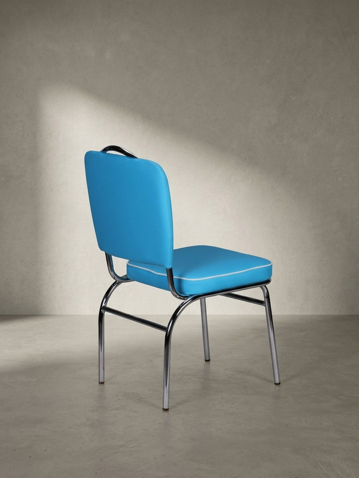 Esszimmerstuhl Kunstleder weiß mit Polsterung 47x45x90 cm modern Design Möbel hochwertig Esszimmer Wohnzimmer Einrichtung Inspiration Wohnen Interior Zuhause elegant stilvoll Premium robust_