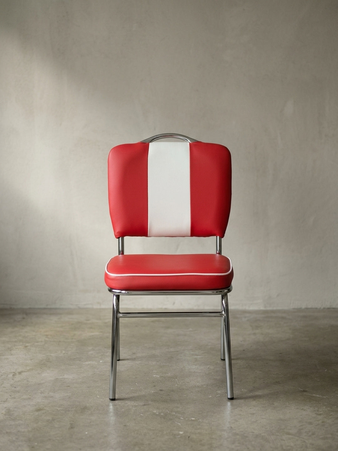 Esszimmerstuhl Kunstleder weiß 47x45x90 cm mit Polsterung für Esszimmer Design Möbel modern hochwertig stilvoll robust langlebig Wohnen Einrichtung Interior Zuhause Wohnzimmer elegant_