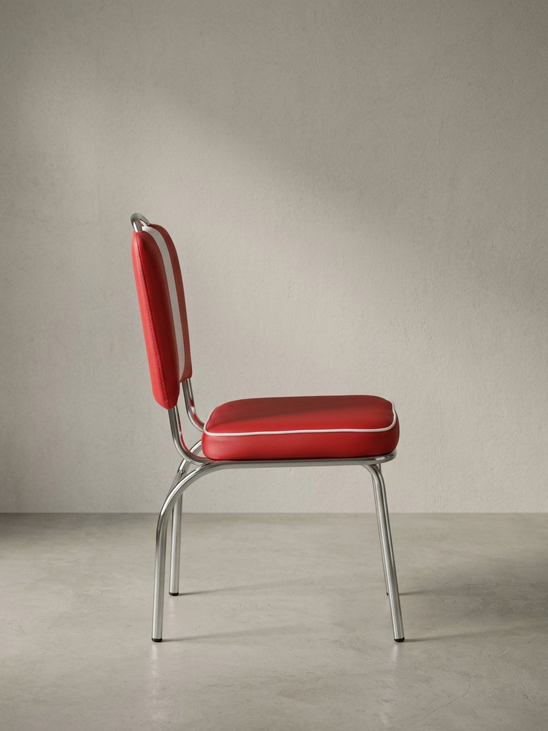 Esszimmerstuhl Kunstleder weiß 47x45x90 cm robust langlebig mit Polsterung Möbel Wohnen Design Einrichtung modern Premium Interior Zuhause Wohnzimmer hochwertig elegant stilvoll_