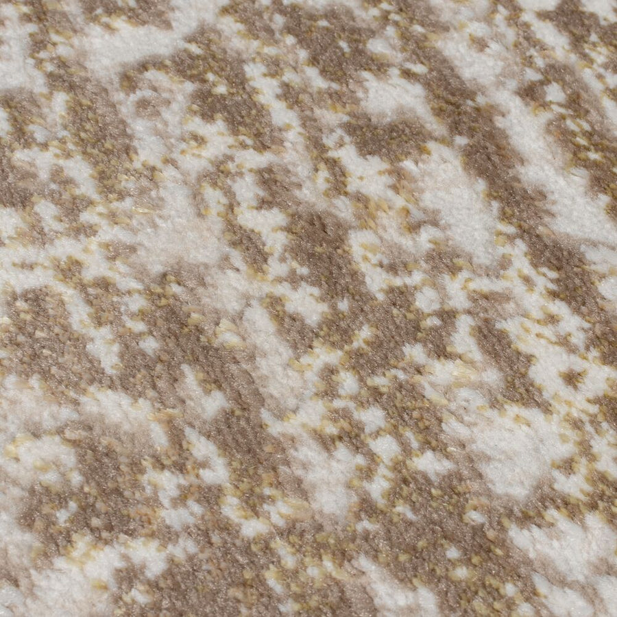 Robuster Teppich mit Glanzeffekt &amp; abstraktem Muster_Champagner_Rechteckig_