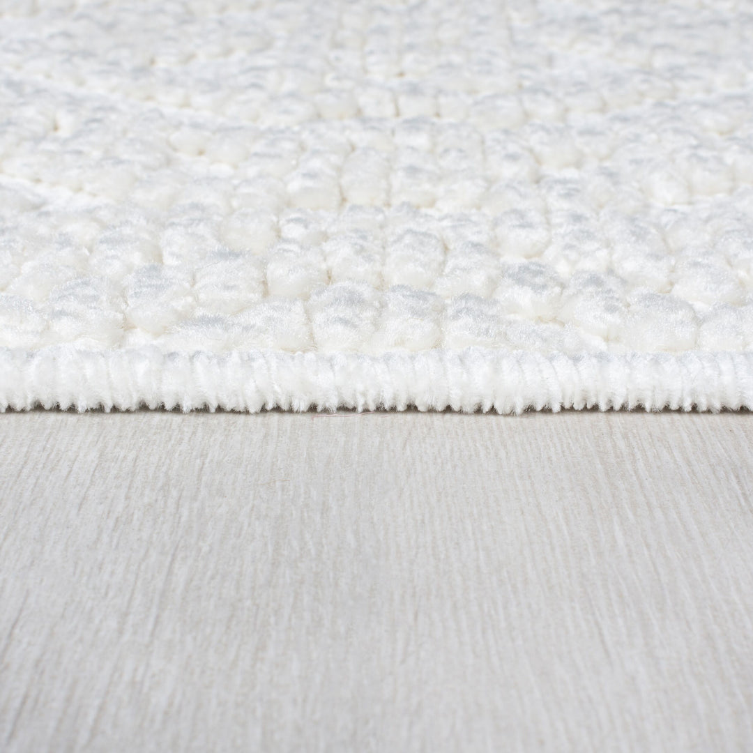 Teppich Geo-Muster - maschinenwaschbar - robust OTTER GREG - Beige 160x240 cm_Rechteckig_