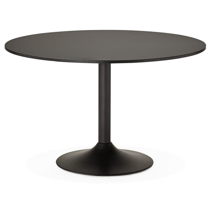 Großer Bürotisch - Robuste Konstruktion - 120 kg Belastbarkeit - elegantes schwarzes Design - perfekt für Besprechungsräume und offene Büroflächen - Kadima Design_