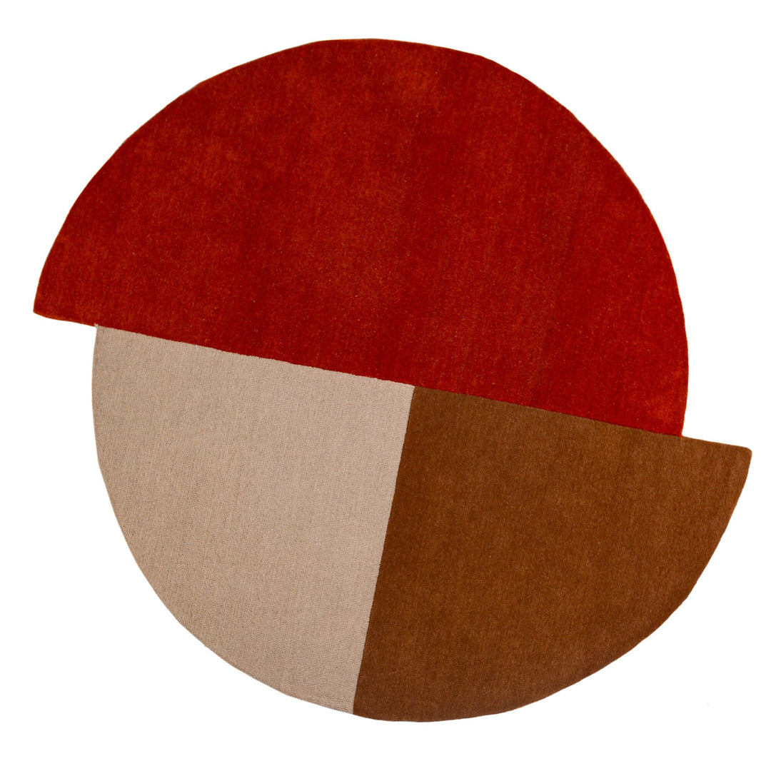 Wollteppich Segment Muster, Geometrisch, Wohnzimmer