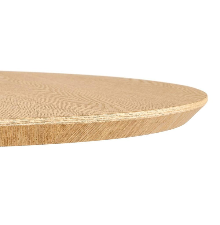 Moderne Ausstattung für die Gastronomie - LUXIRO Stehtisch in Beige und Schwarz - leicht zu pflegen_