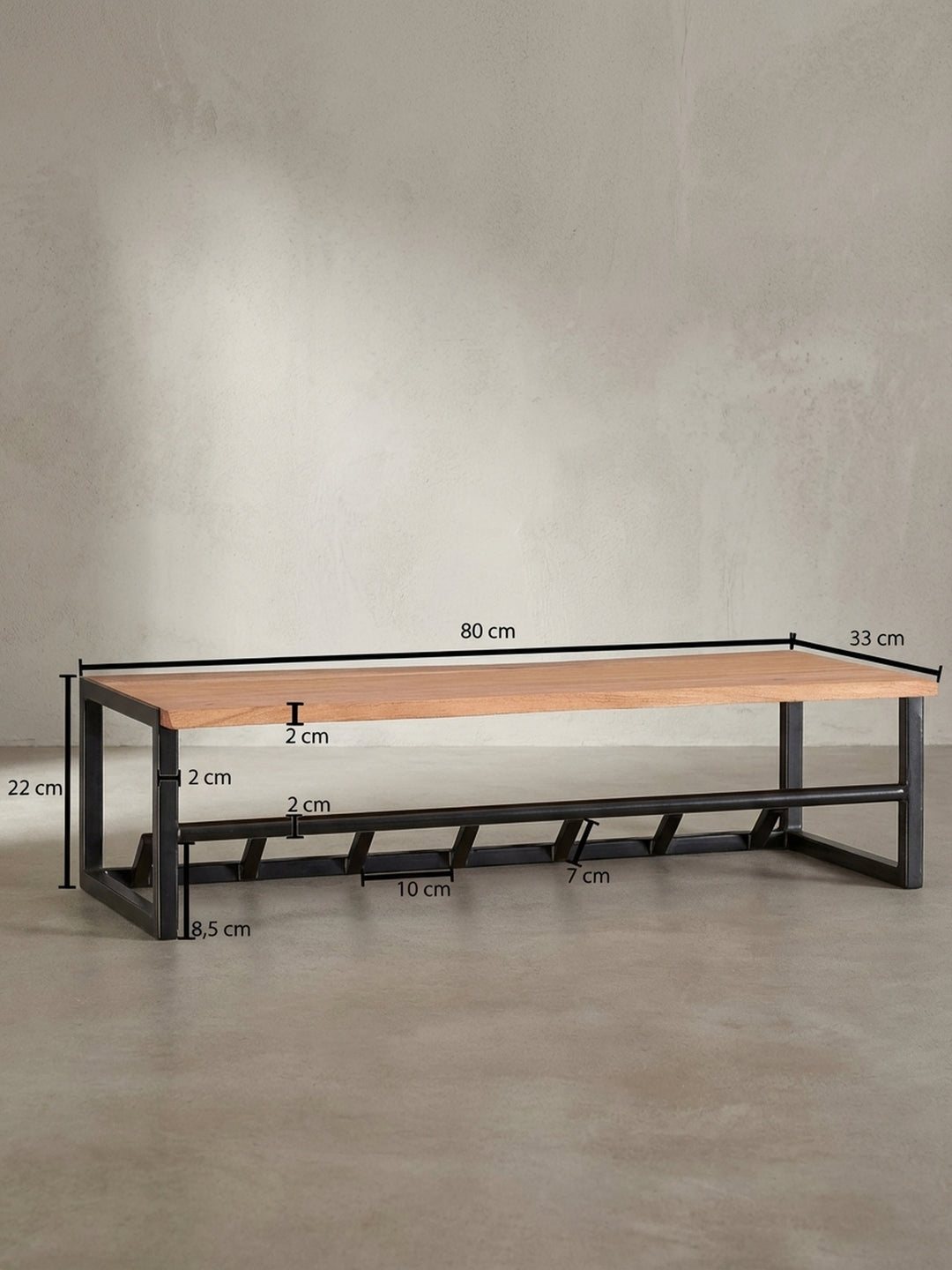 Wandregale Akazie Massivholz Design Möbel_