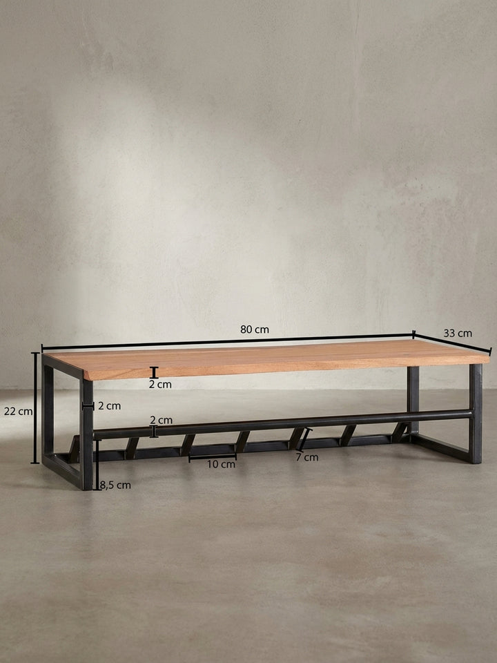 Wandregale Akazie Massivholz Design Möbel_