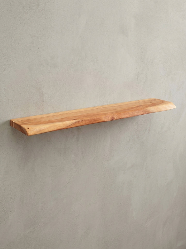 Technisches Bild des Wandregals mit exakten Maßen: Länge 115 cm, Tiefe 25 cm und Höhe 4 cm für die präzise Wandmontage._