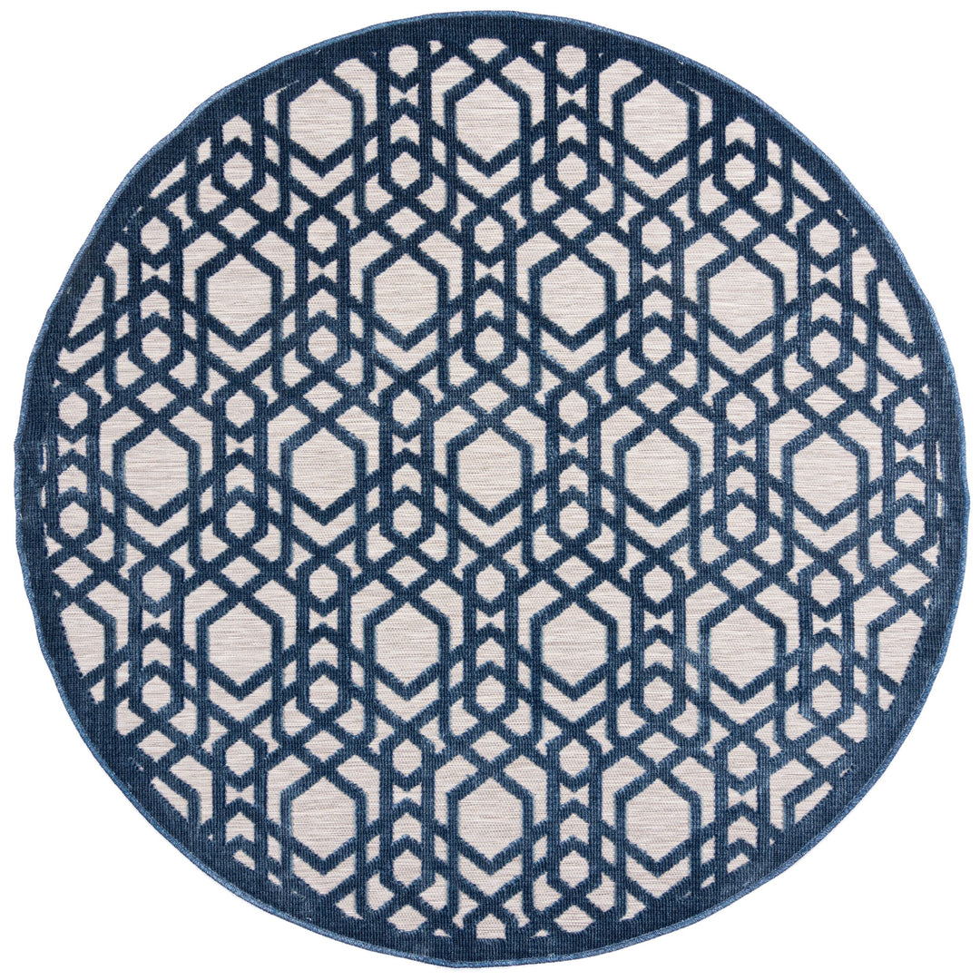 Rutschfester und Langlebiger STOUR LIAM Teppich von Kadima Design_ Geometrisches Muster_Blau-Grau_#sku_BARK503119374191#