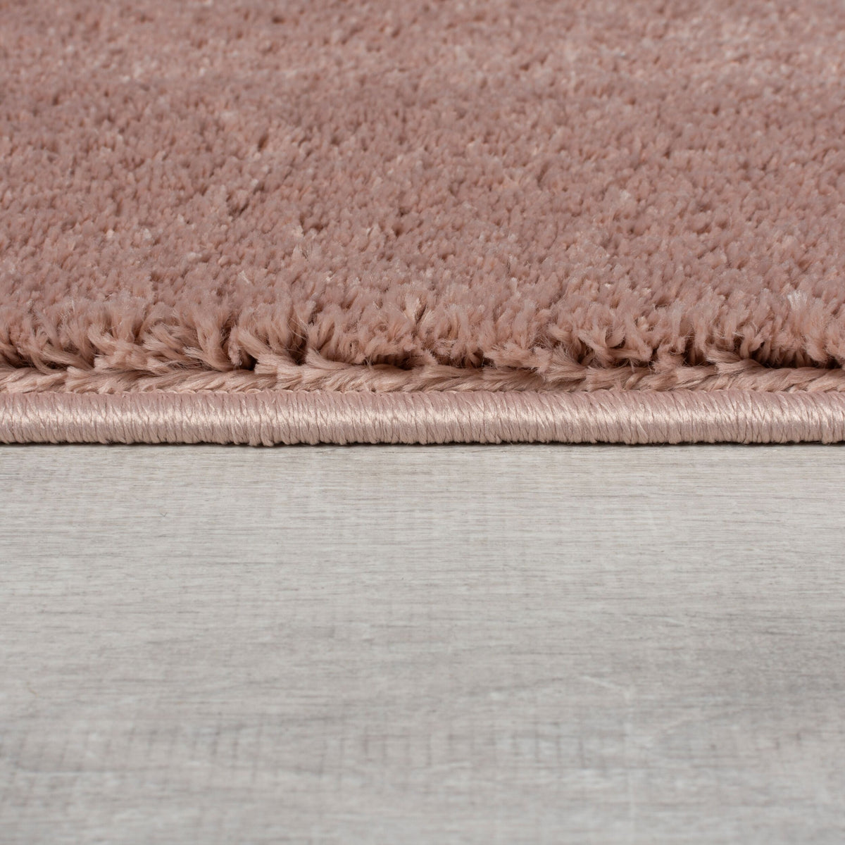 Teppich samtweich Uni-Muster 100% recycelt TUMMEL - Rosa 80x150 cm_Rechteckig_