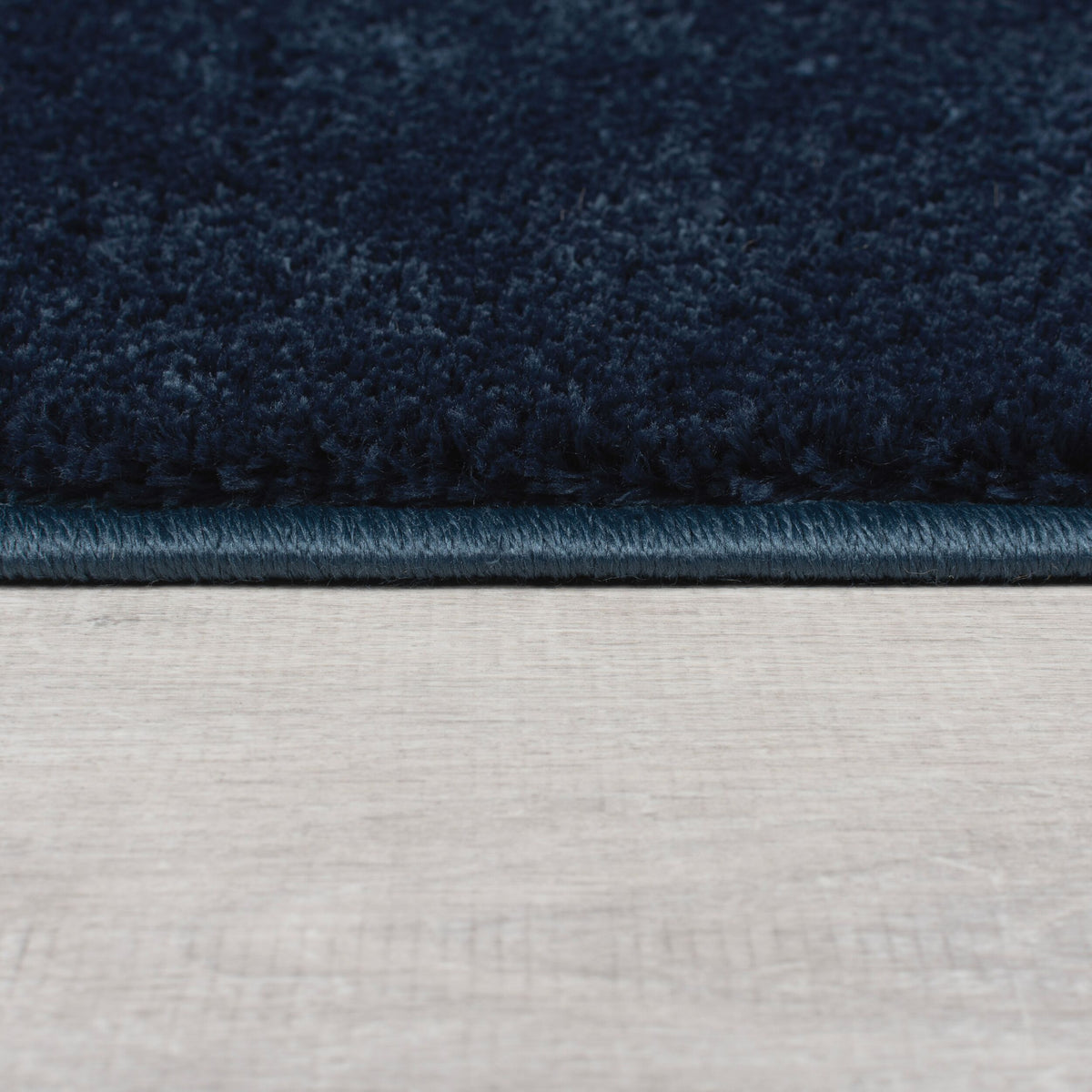 Teppich samtweich Uni-Muster 100% recycelt TUMMEL - Blau 80x150 cm_Rechteckig_