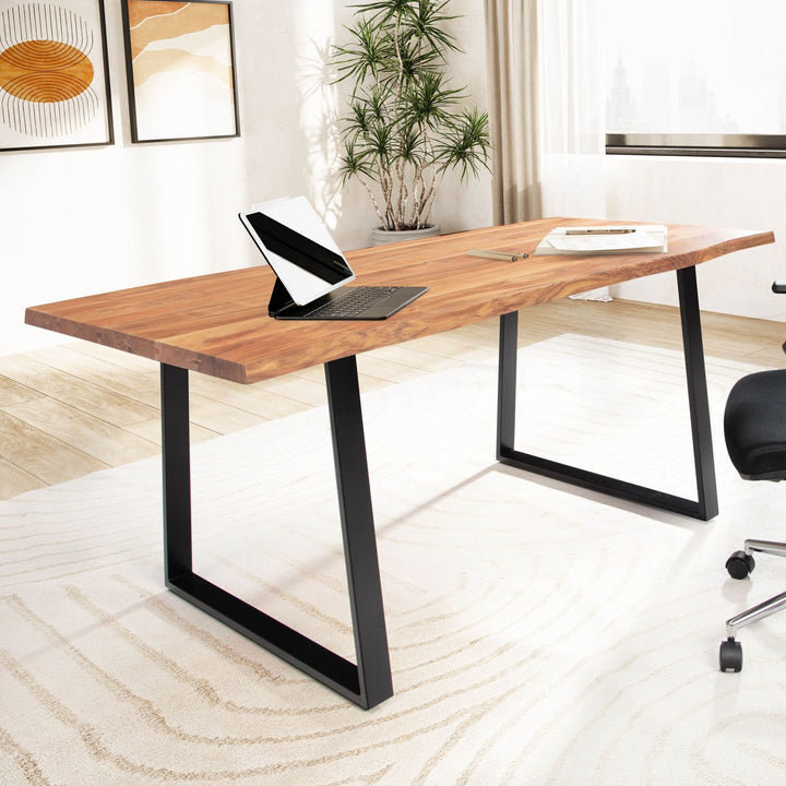 Mini Bürotisch 120cm mit Metallgestell - 24kg leichter Arbeitstisch für Home Office von Kadima Design_