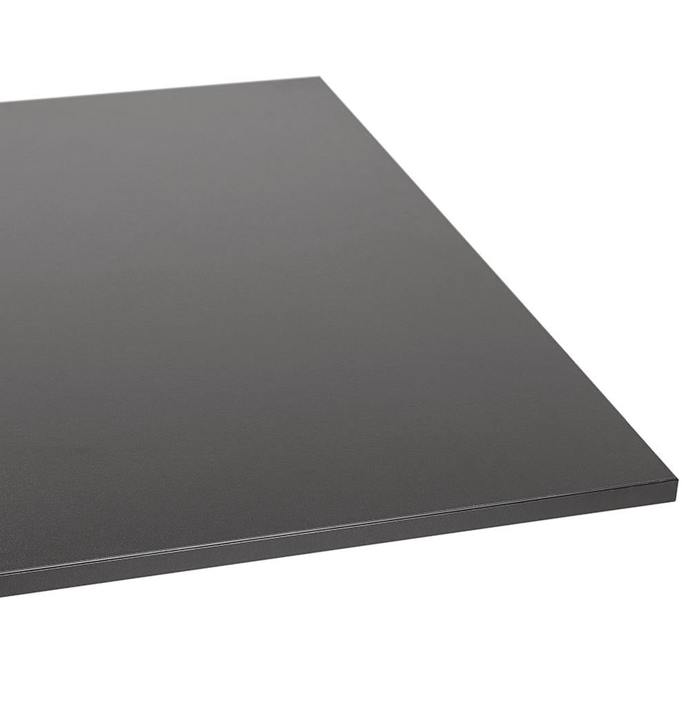 Eleganter Kadima Design Stehtisch in Schwarz - ideal für professionelle Events und Heimbars - mit stabilem Metallfuß - 160x80 cm_